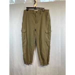 Madewell Jogger High-Rise Cargo Fatigue Pants British Surplus Size 31 AF711 B14
